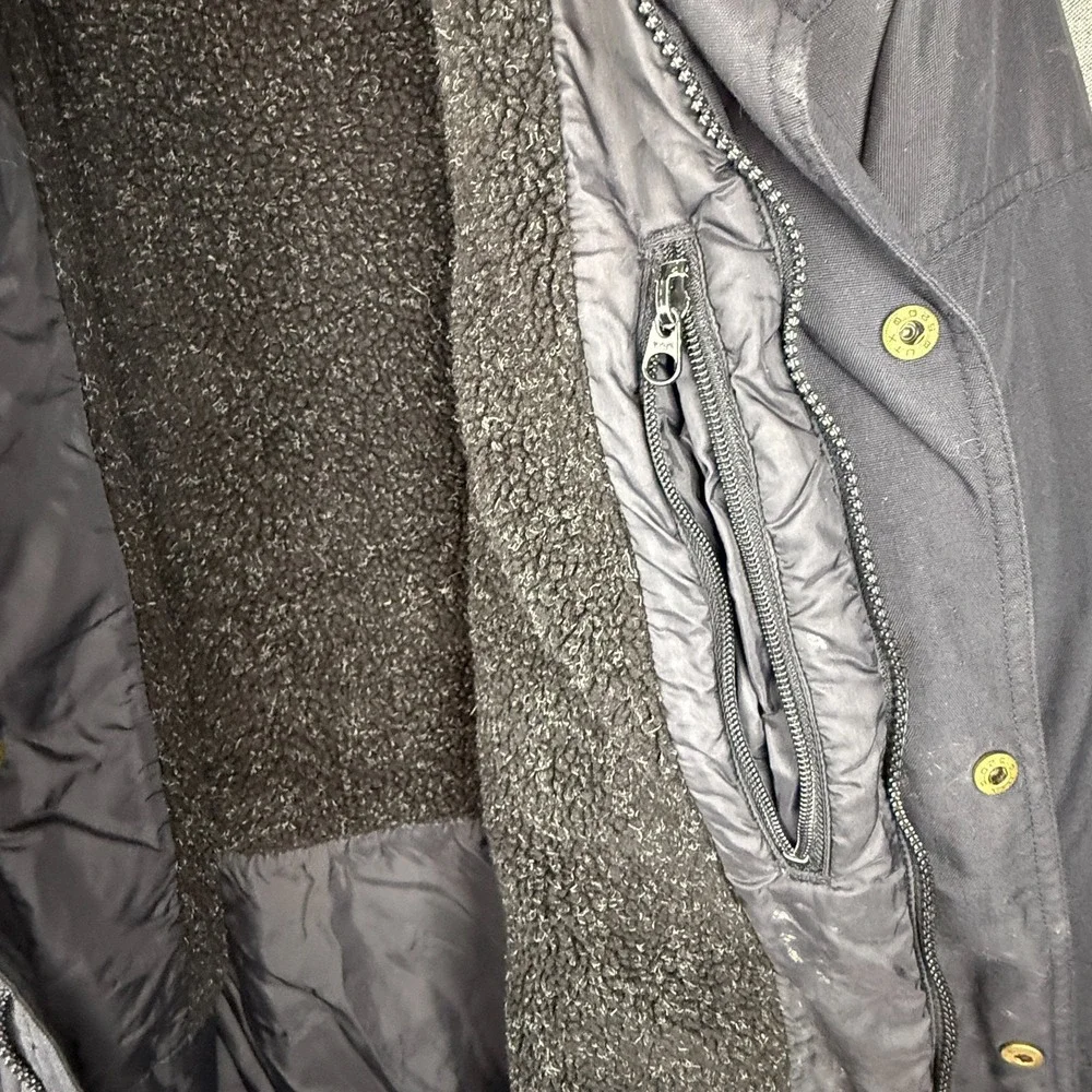 Columbia Jacket Men's XL Black Heavy‎ Lined Bomber Ski Warm Coat VTG